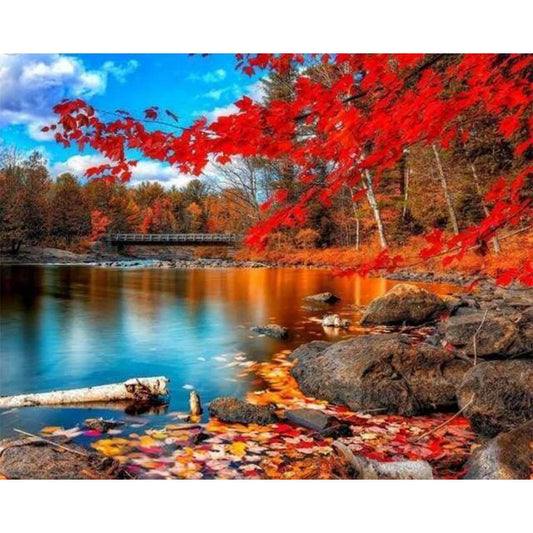 River and Autumn Forest