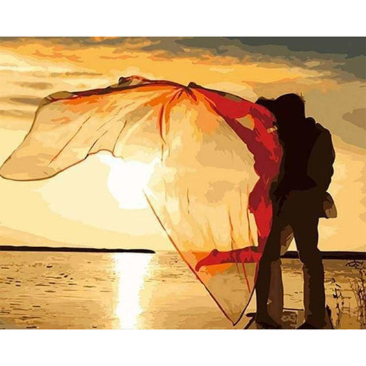 Romantic Love near the seaside