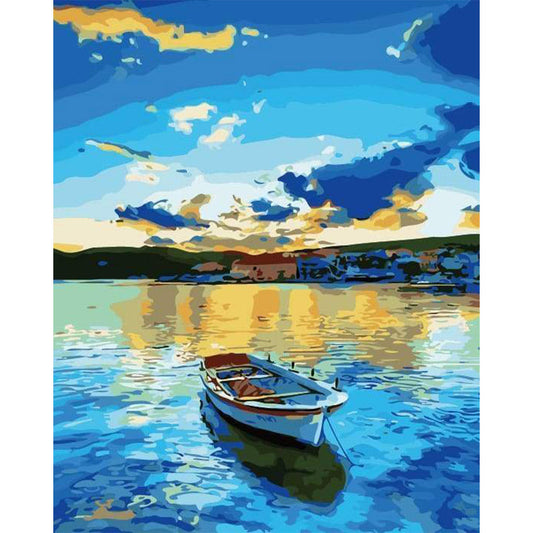 Small boat at Sunrise
