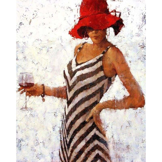 Woman drinking Wine