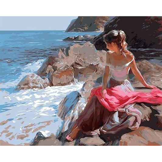 Woman on the Seaside