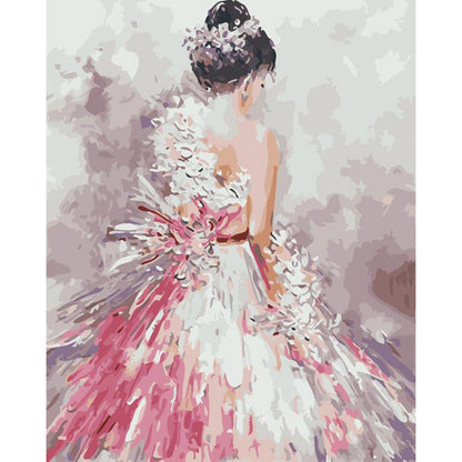Pretty woman back view