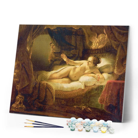 Woman in her bed