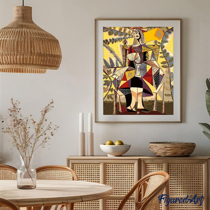 Woman Sitting on a Chair