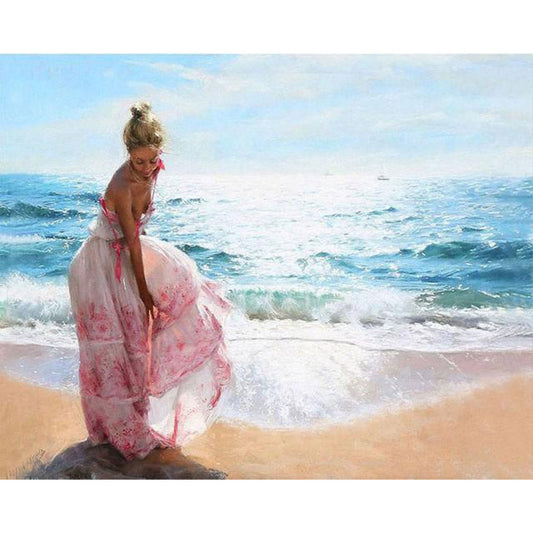 Pretty Woman on the Beach