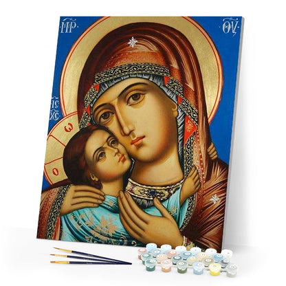 Virgin and Child Painting