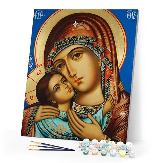 Virgin and Child Painting