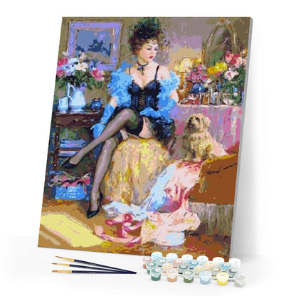 Courtesan and her Dog