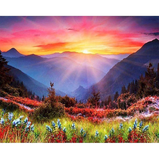 Sunrise in the mountain