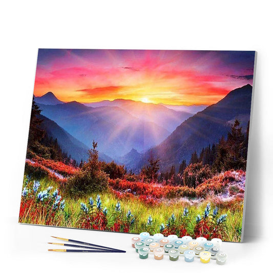 Sunrise in the mountain