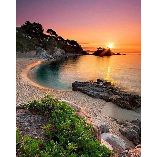 Quiet Beach at Dusk