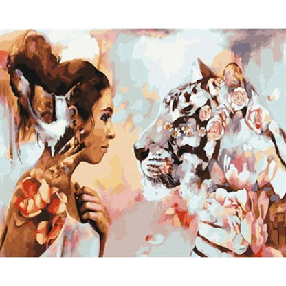 Woman and Tiger