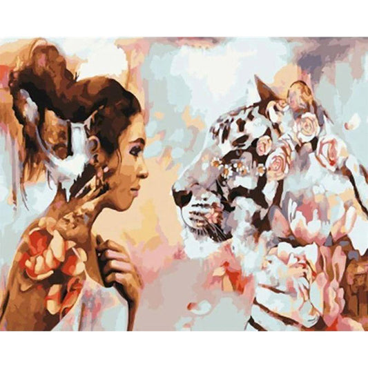 Woman and Tiger