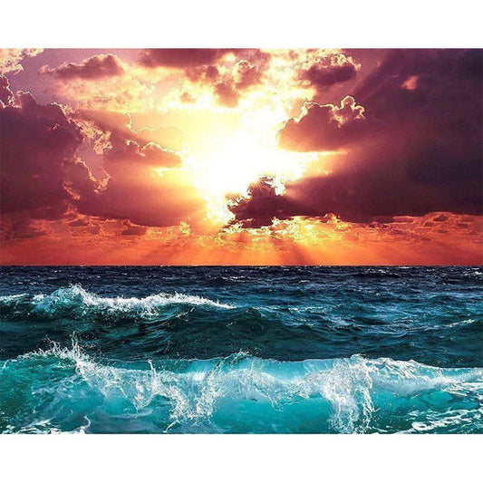 Waves and Beautiful Sky