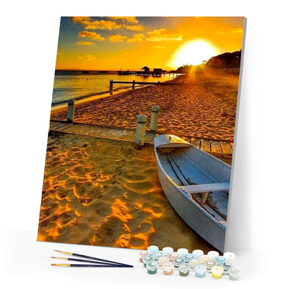 Beach at dusk