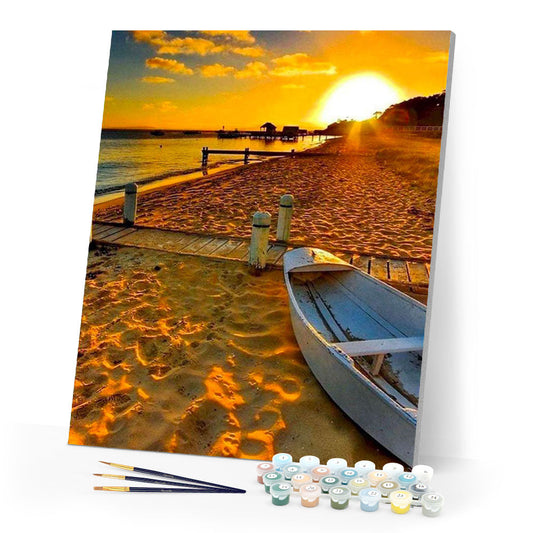 Beach at dusk