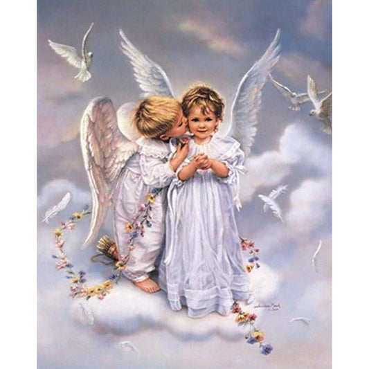 Two Angels and Doves
