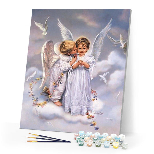 Two Angels and Doves