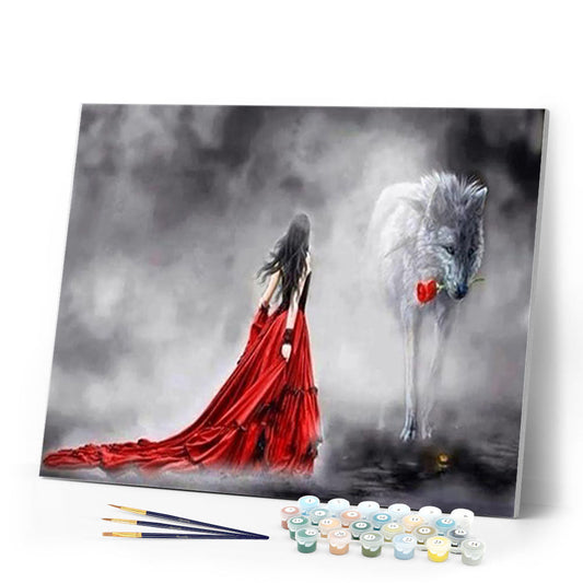 Romance Woman and Wolf