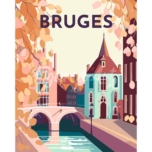 Travel Poster Bruges