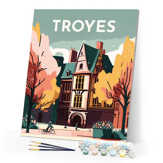 Travel Poster Troyes