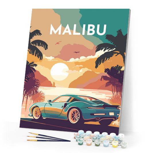 Travel Poster Malibu
