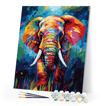 Colorful Abstract Elephant