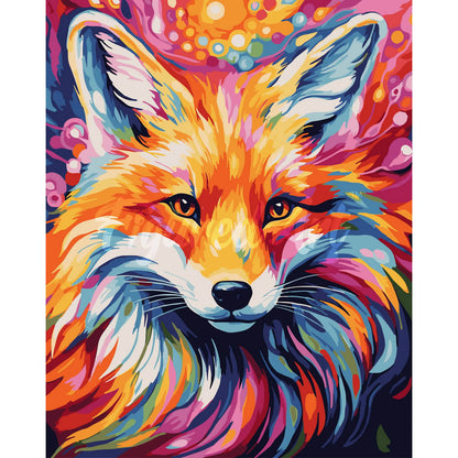 Colorful Abstract Fox