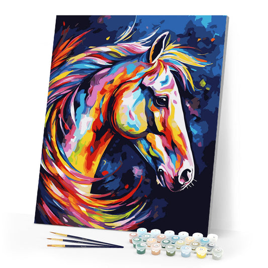 Colorful Abstract Horse
