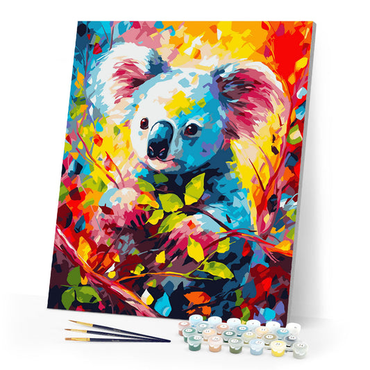 Colorful Abstract Koala