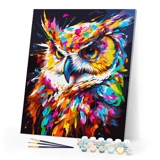 Colorful Abstract Owl