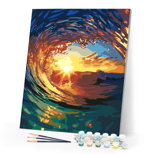 The Wave and Sunset