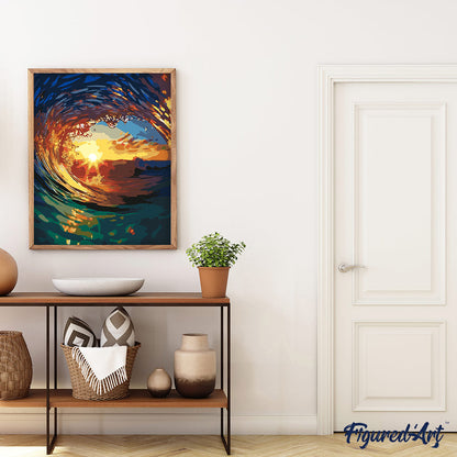 The Wave and Sunset