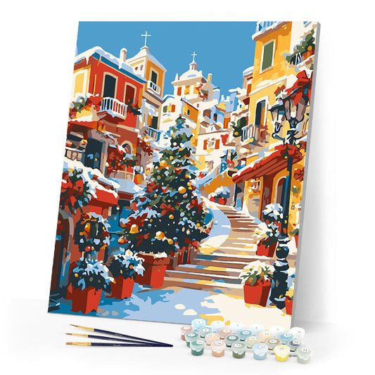 Mediterranean Christmas Village
