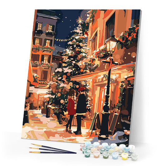 Christmas Couple in the City