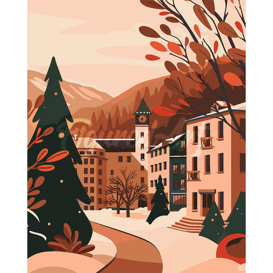 Cozy Mountain Town