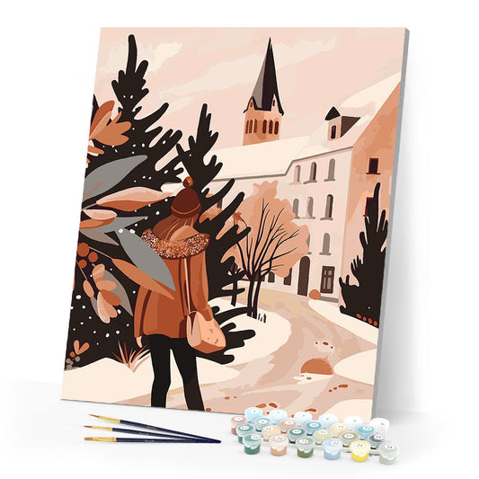 Winter Walk in the Village