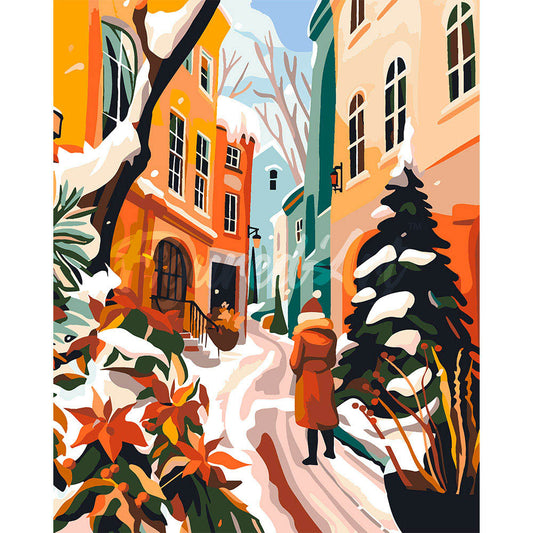 Winter City Alley