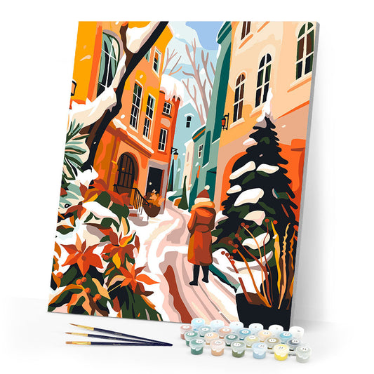 Winter City Alley