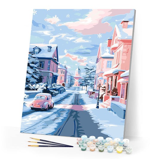 Snowy City Morning