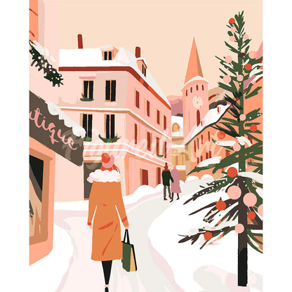 Snowy Shopping Day