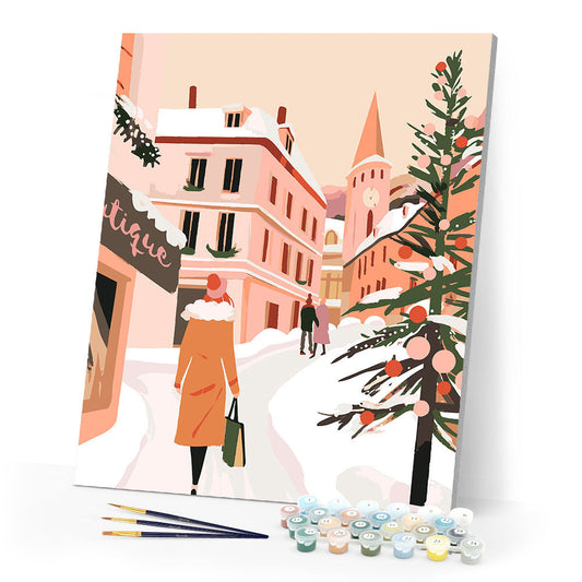 Snowy Shopping Day