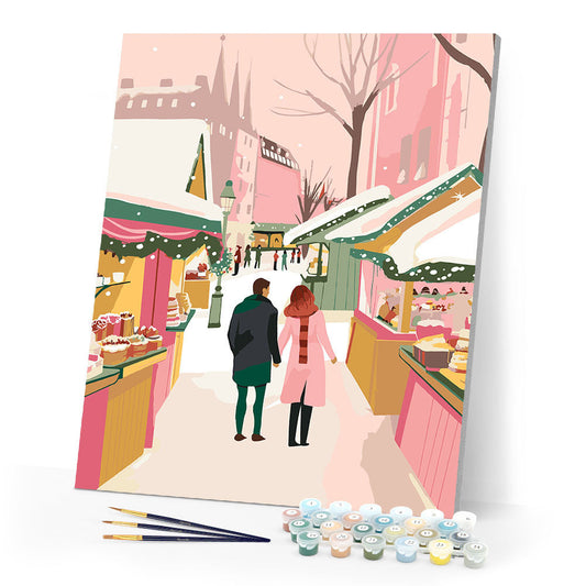 Couple at Christmas Market