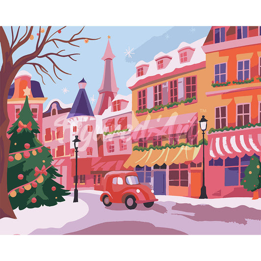 Colorful Christmas Town