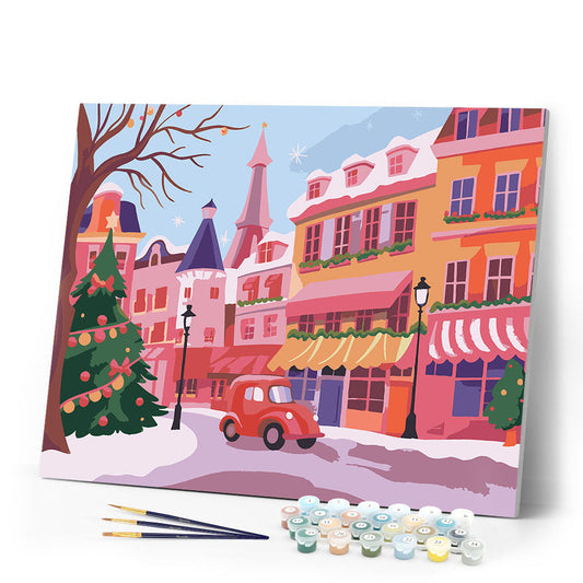 Colorful Christmas Town
