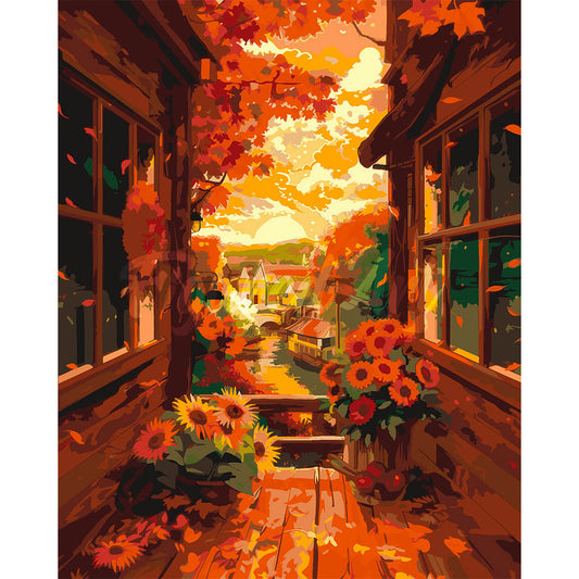 Fall Balcony View