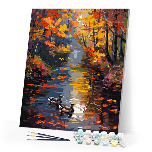 Golden Pond in Fall