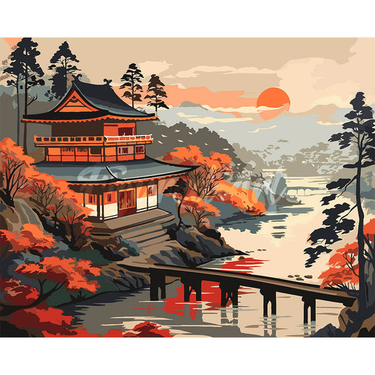 Vintage Pagoda View