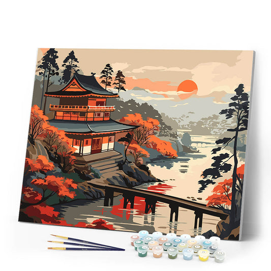 Vintage Pagoda View