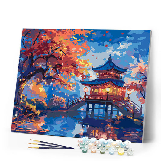 Pagoda on a Fall Night